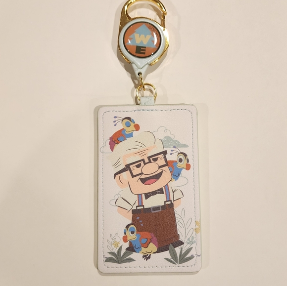 Loungefly Disney Pixar UP Carl Russel Kevin Retractable Lanyard ID Holder - Picture 11 of 11
